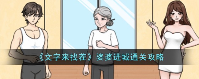 《文字来找茬》婆婆进城通关攻略