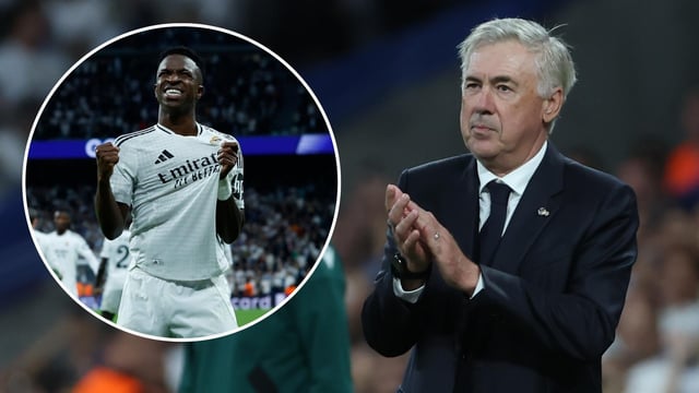 Carlo Ancelotti after Vinicius Jr's hat trick helps Real Madrid beat Borussia Dortmund 5-2: 